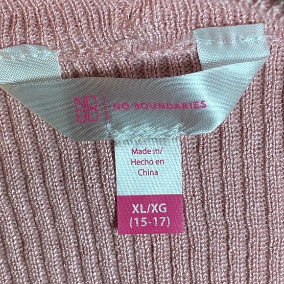 No Boundaries Women's Cardigan and Crop Top, 2-Piece Set Sizes XL - Picture 6 of 8